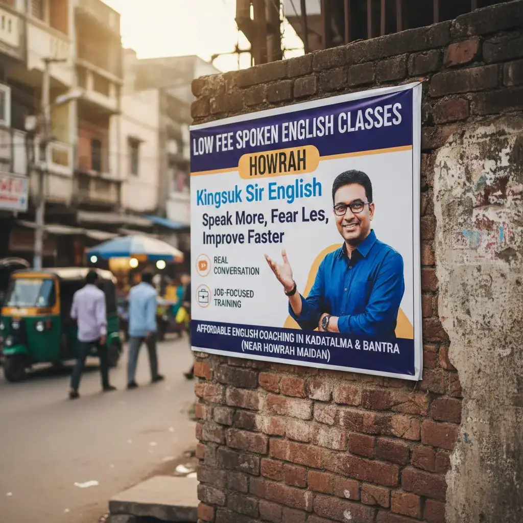 Low Fee Spoken English Classes Howrah 2026 | Kingsuk Sir English