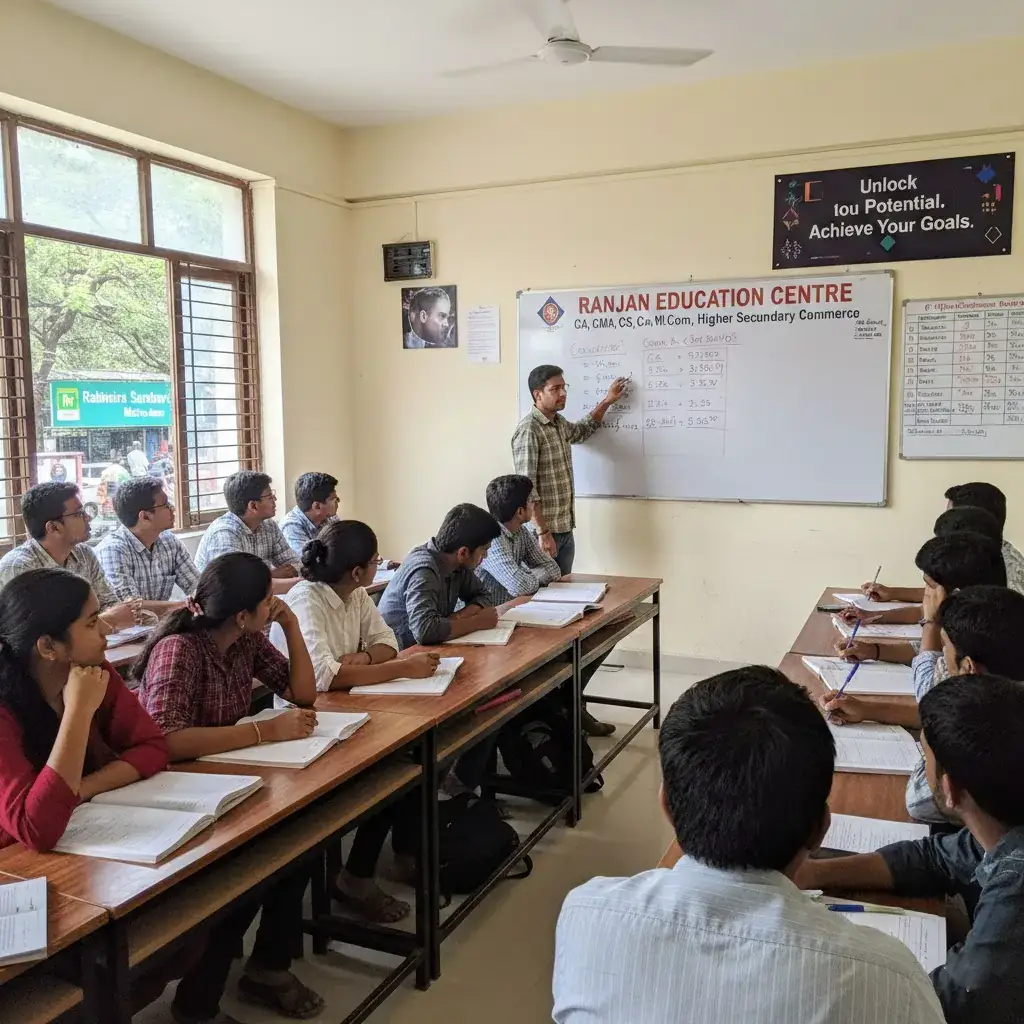 Offline Commerce Tuition in South Kolkata – Why Classroom Learning Still Works | Ranjan Education Centre
