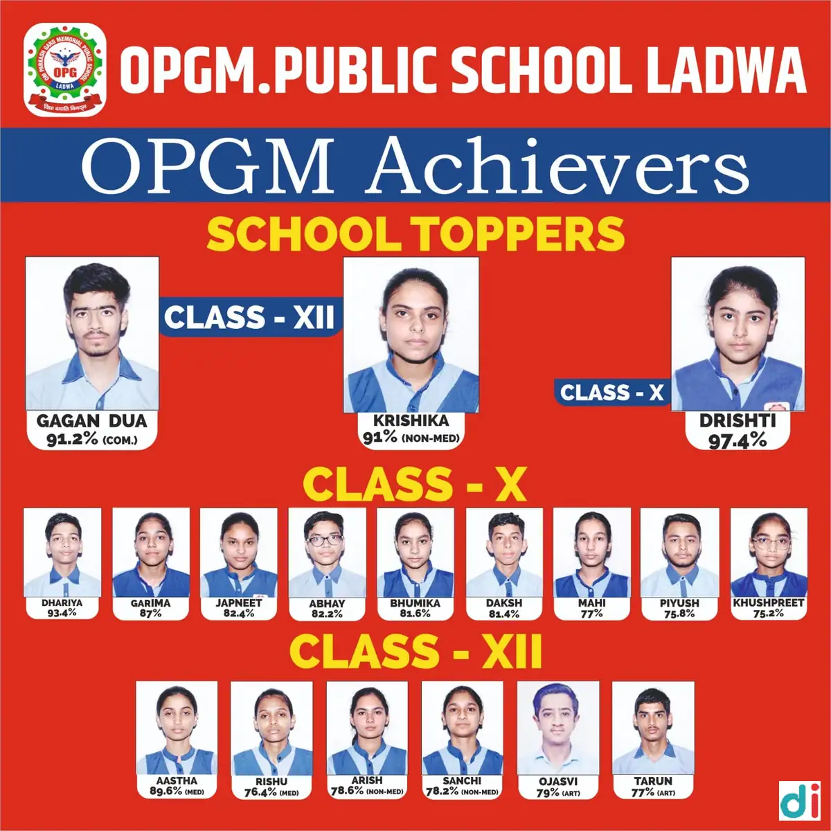 opg-memorial-secondary-school-toppers-kurukshetra |OPG Memorial Secondary School