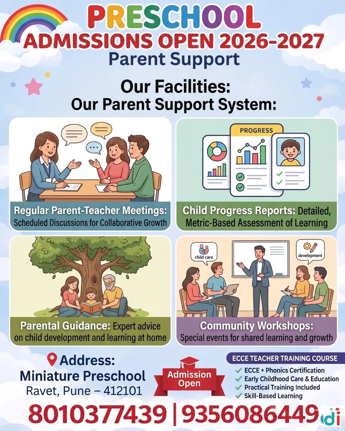 Parent Support | Miniature Preschool and Teacher Training Institute
