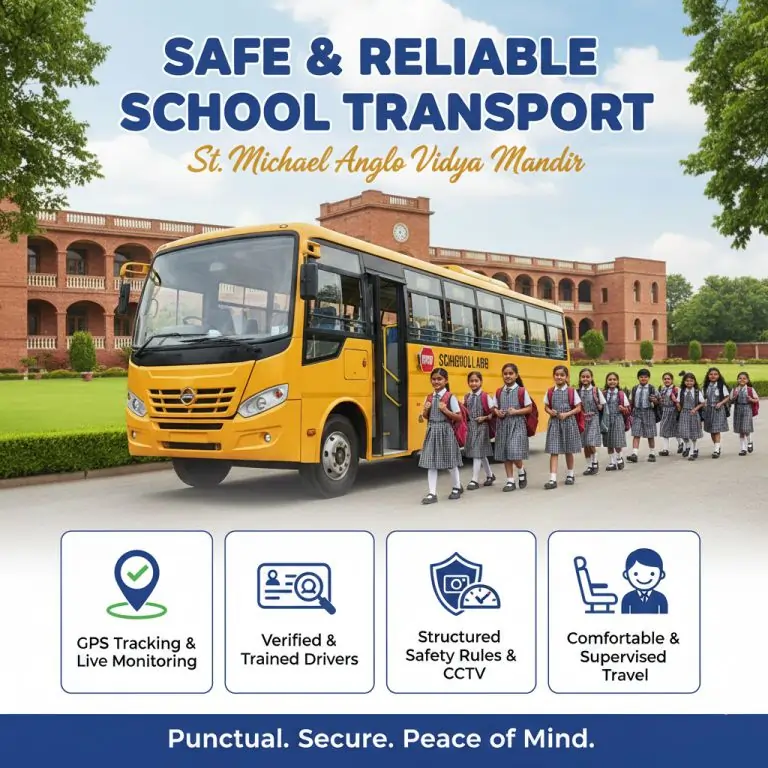 Safe and Reliable School Transport Services | St Michael Anglo Vidya Mandir