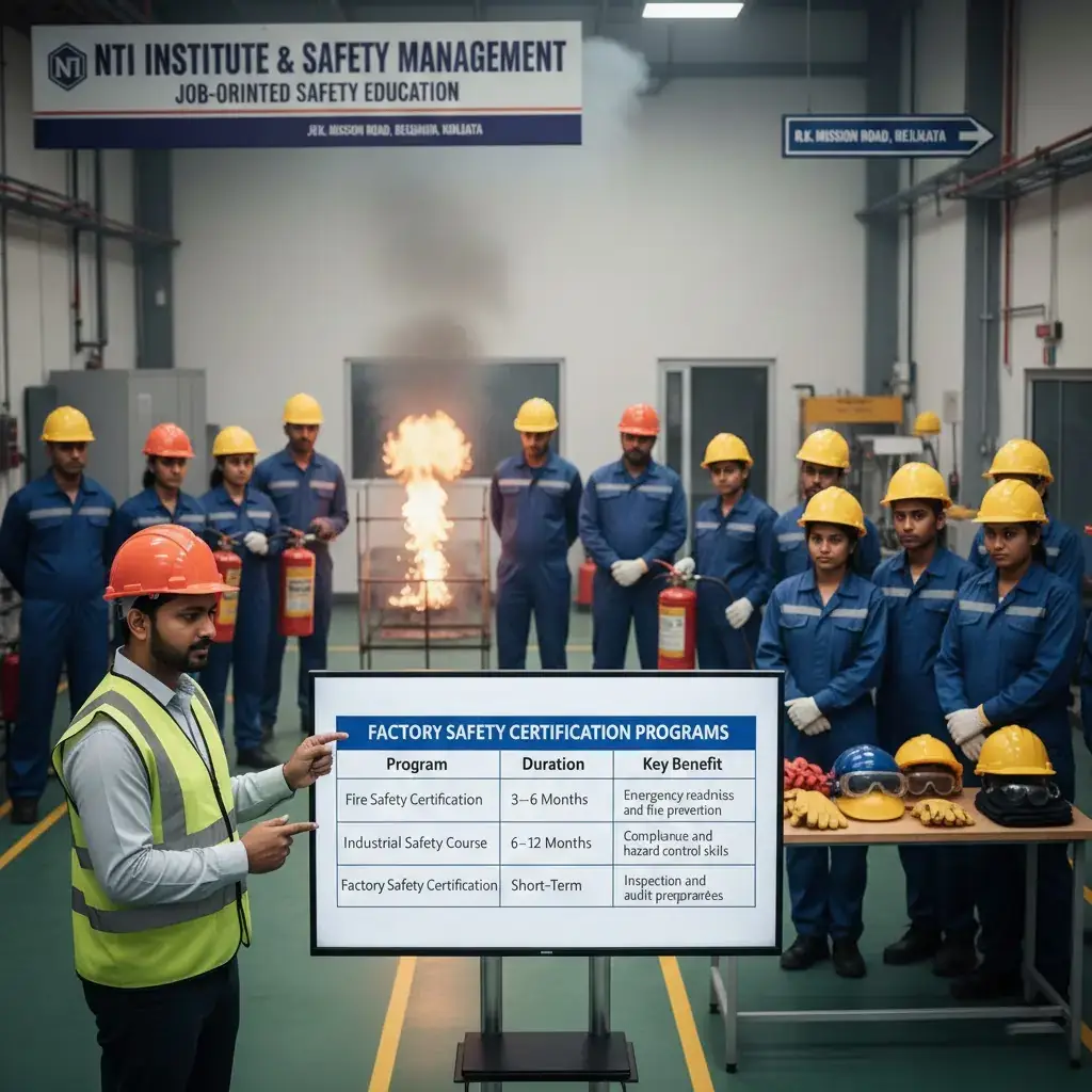 Safety Certification for Factory Workers | NTI Institute & Safety Management