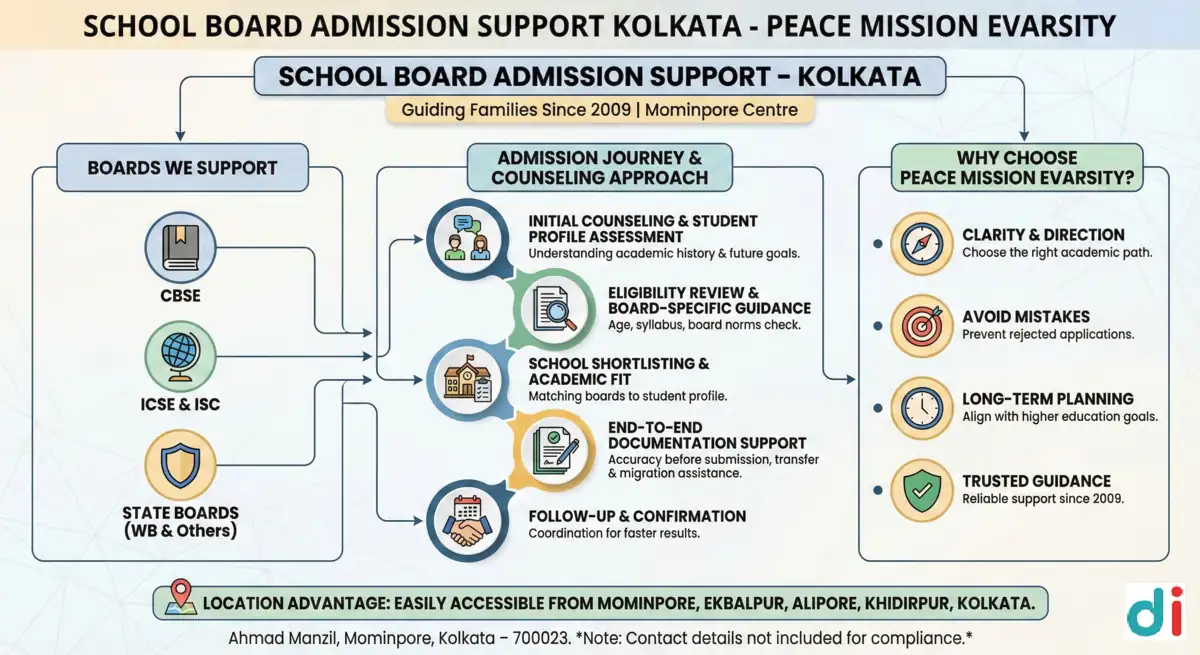 School Board Admission Support | Peace Mission Evarsity
