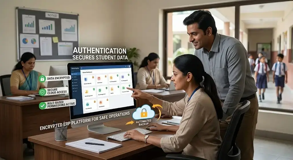 Secure School ERP Software India 2026 – Protect Student Data and School Records | Schoolingkey