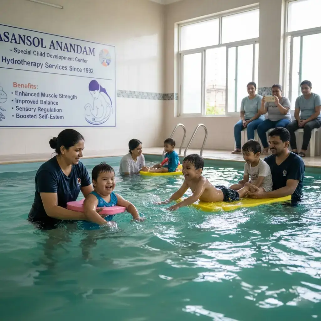 Special kids swimming therapy Sitla 2026 | Asansol Anandam