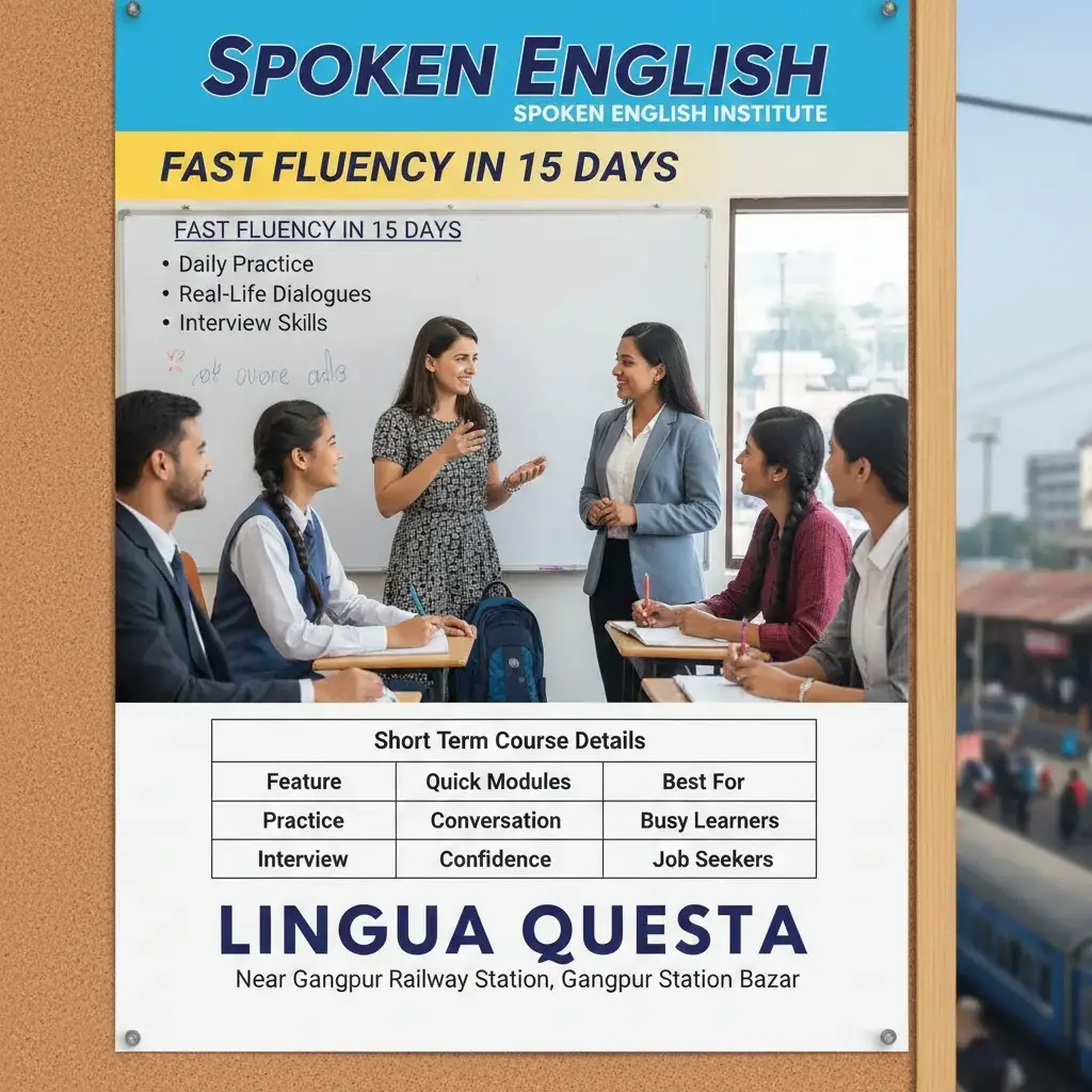 Spoken English Crash Course Bardhaman 2026 | Lingua Questa Spoken English Institute