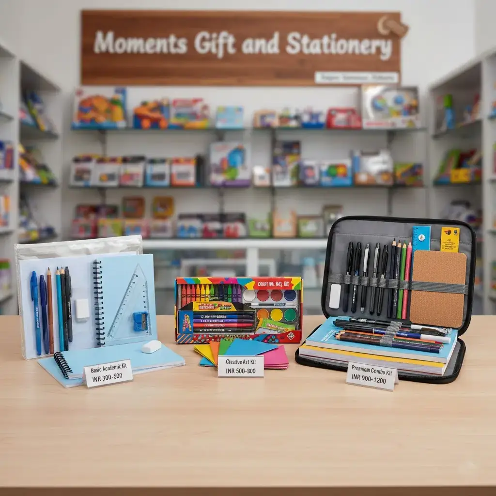 Stationery Combo Sets for Students in Kolkata – Smart Value Packs | Moments Gift and Stationery