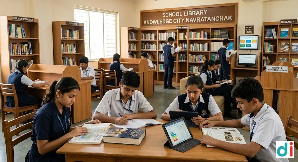 Top 6 Reasons Students Need a School Library in Knowledge City Navratanchak | Sanskar Vidya
