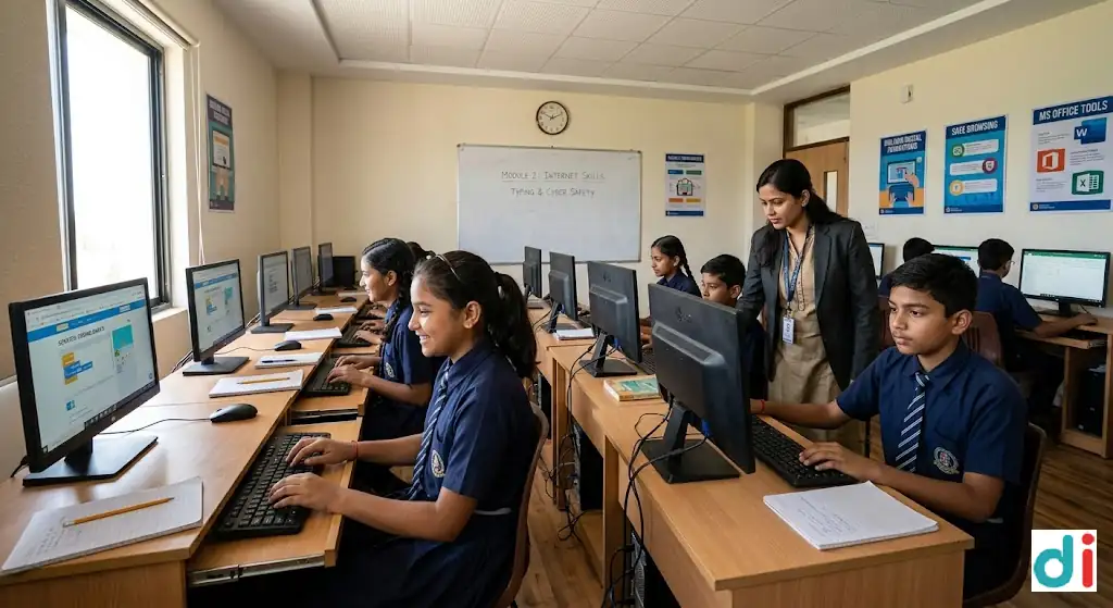 Top 7 Computer Education Advantages Near Knowledge City Navratanchak Sansa | Sanskar Vidya