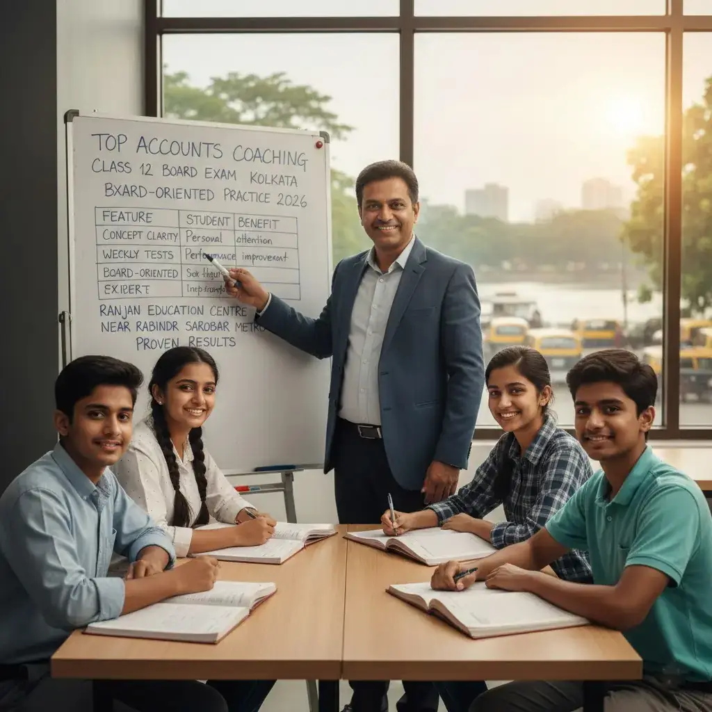 Top Accounts Coaching for Class 12 Board Exam in Kolkata 2026 – Smart Practice for High Scores | Ranjan Education Centre