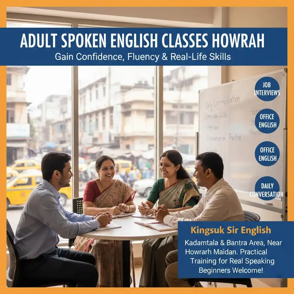 Top Adult Spoken English Classes Howrah 2026 | Kingsuk Sir English