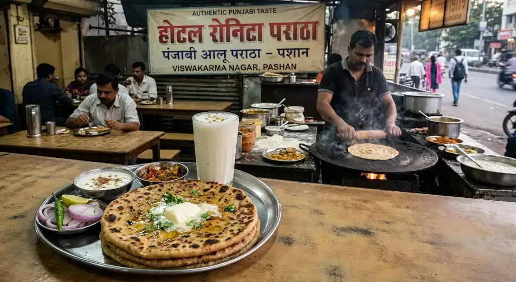 Top Aloo Paratha Spot in Pashan Area 2026 | Hotel Ronita Paratha