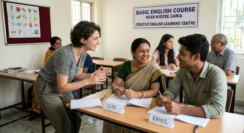 Top Basic English Course Near Kidzee Garia 2026 | Creative English Learning Centre
