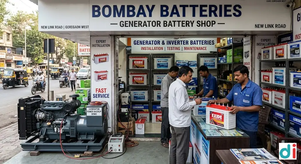 Top battery shop for generators in new link road 2026 – reliable backup during outages | Bombay Batteries