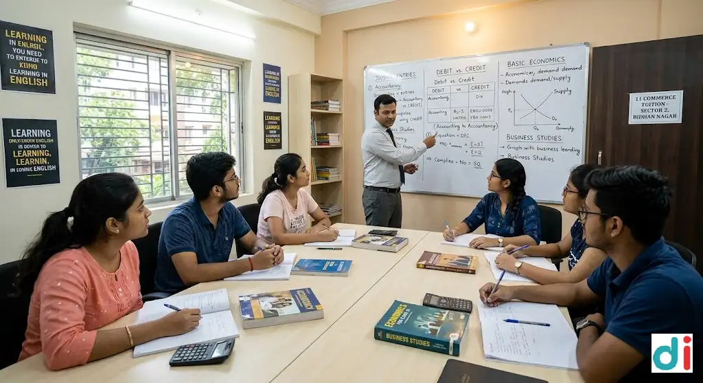 Top Class 11 commerce tuition near Vikramaditya Sarani Sector 2 | Tuition For English Commerce And Management Studies