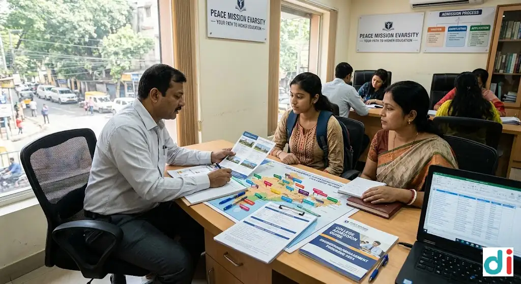 Top college admission counseling in Hossain Shah Road Mominpore 2026 | Peace Mission Evarsity