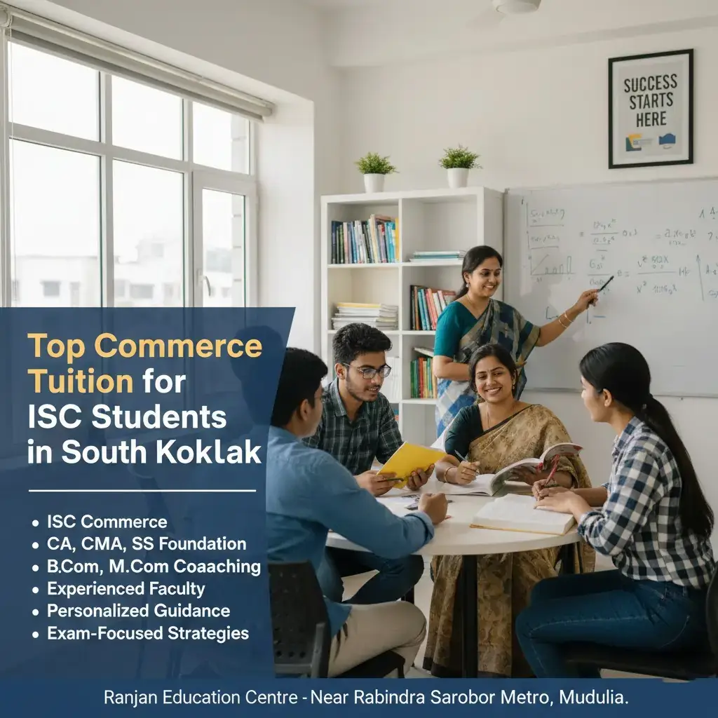 Top Commerce Tuition for ISC Students in South Kolkata – Depth, Accuracy & Exam Readiness | Ranjan Education Centre