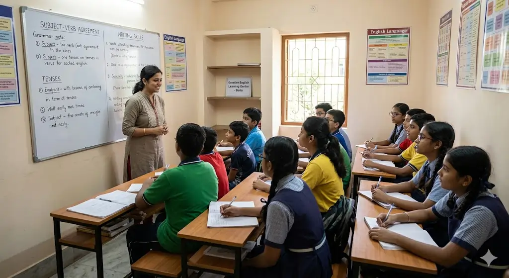 Top English Grammar Classes in Garia for School Students 2026 | Creative English Learning Centre