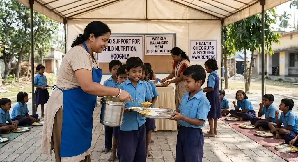 Top NGO Support for Child Nutrition in Library Para Station Road North Dankuni | People’s Participation