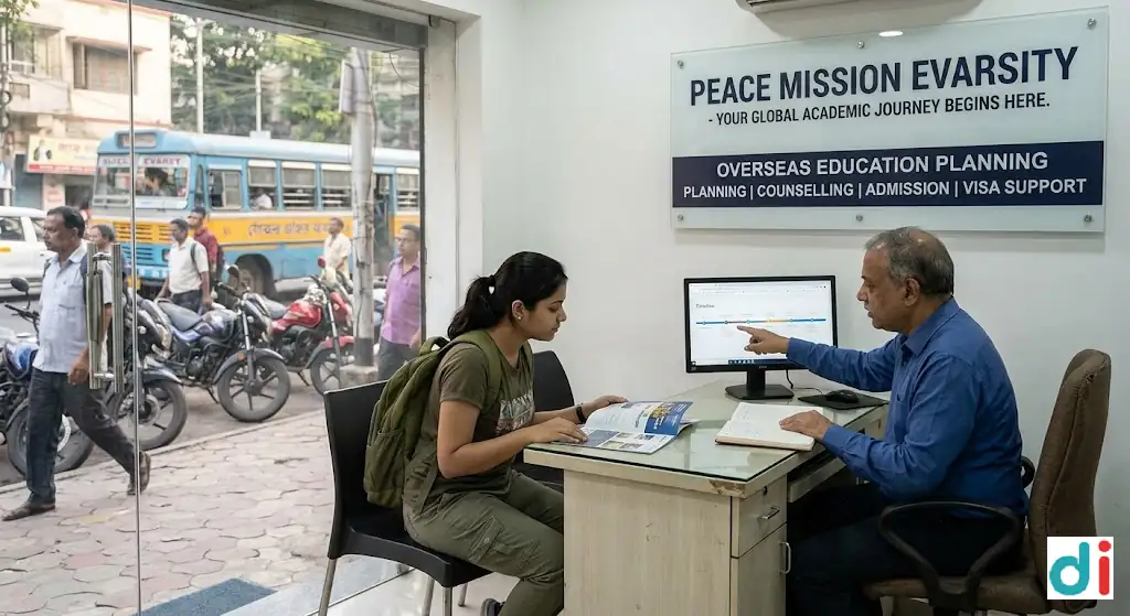Top overseas education planning near Hossain Shah Road Mominpore 2026 | Peace Mission Evarsity