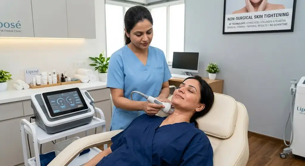 Top rf treatment for skin tightening in Jambhe PCMC 2026 | Liposé Fat Freeze Clinic