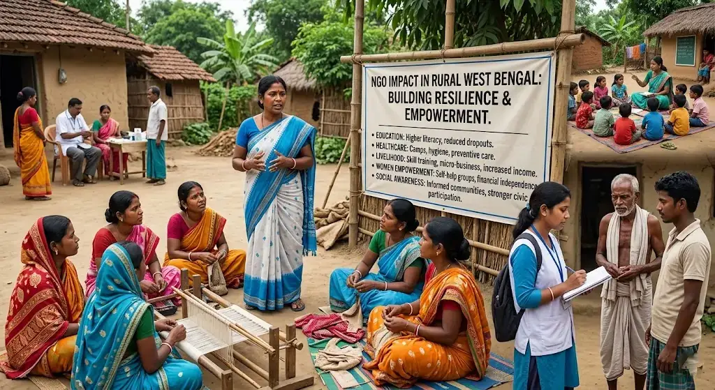 Top Role of NGOs in Rural West Bengal near Library Para Station Road North Dankuni | People’s Participation