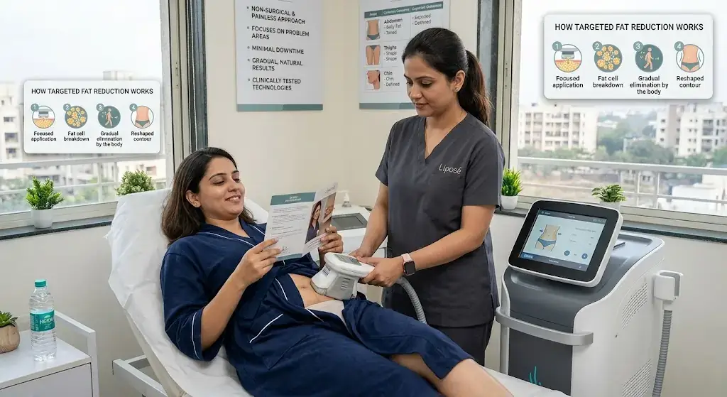Top targeted fat reduction treatment in Jambhe PCMC | Liposé Fat Freeze Clinic