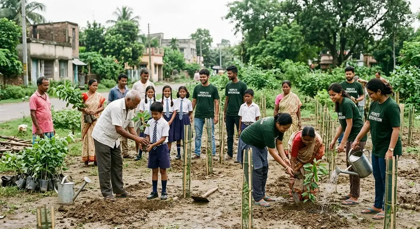 Top Tree Plantation Drives in Library Para Station Road North Dankuni | People’s Participation