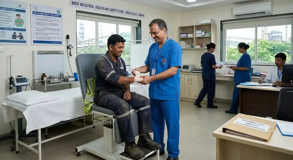 Top Workplace Injury Medical Support in Jambhe | BMSF Industrial Health and Safety Clinic