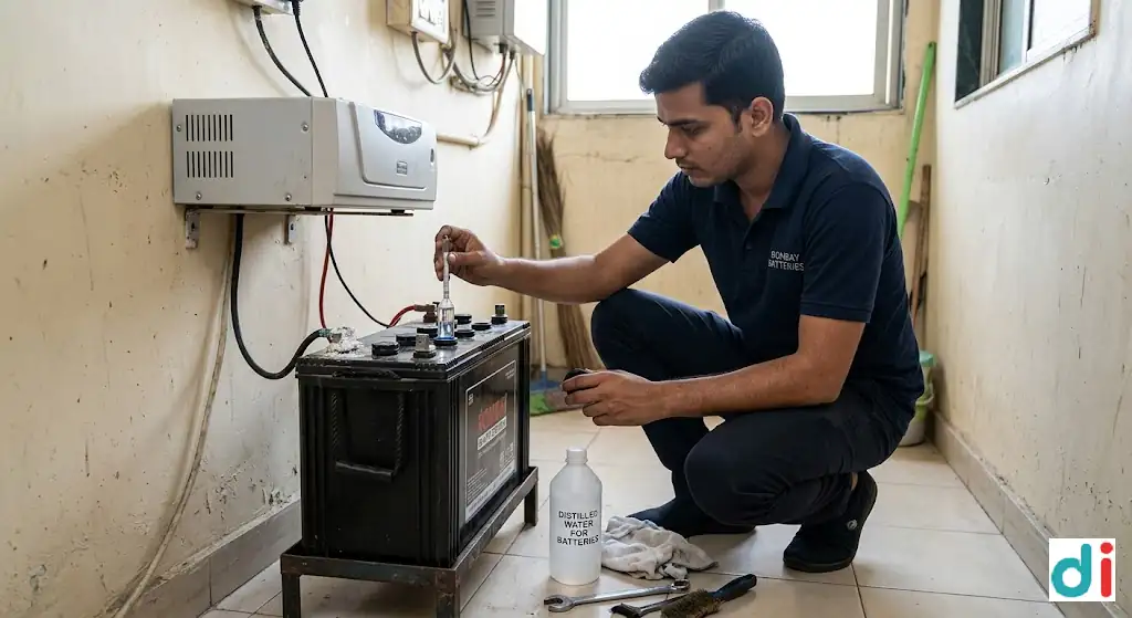 Trusted 5 inverter battery maintenance tips near mitha nagar 2026 – increase backup life easily | Bombay Batteries