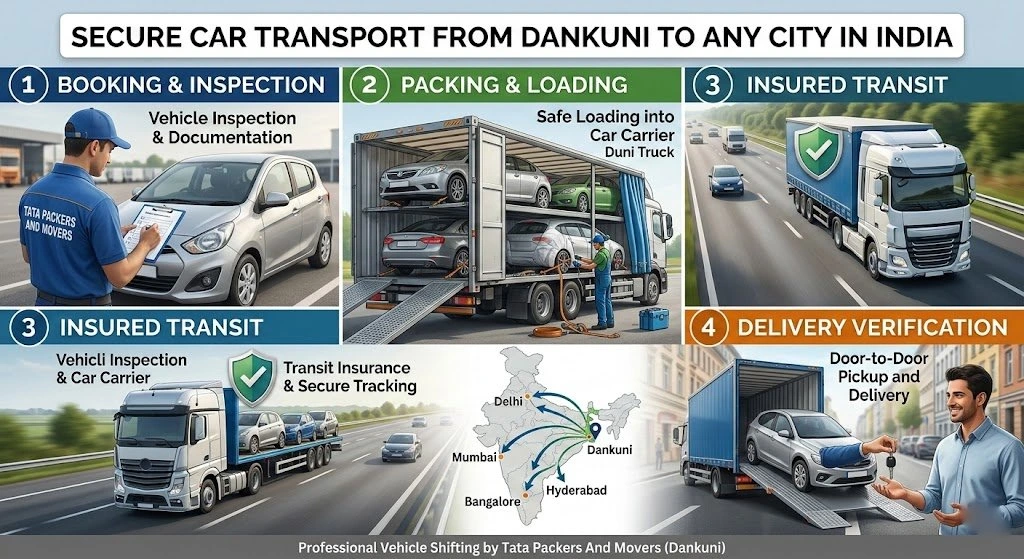 Trusted Car Transport Services from Dankuni Guide 2026 | Tata Packers And Movers