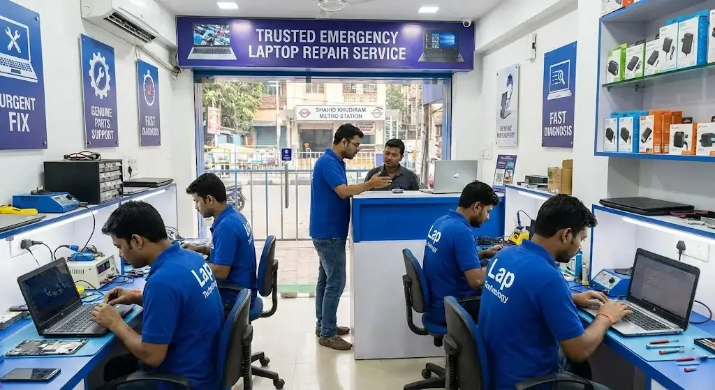 Trusted Emergency Laptop Repair Service in South Kolkata | Lap Technology
