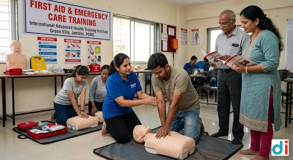 Trusted first aid training near Green Ville Jambhe 2026 | International Advanced Health Training Institute
