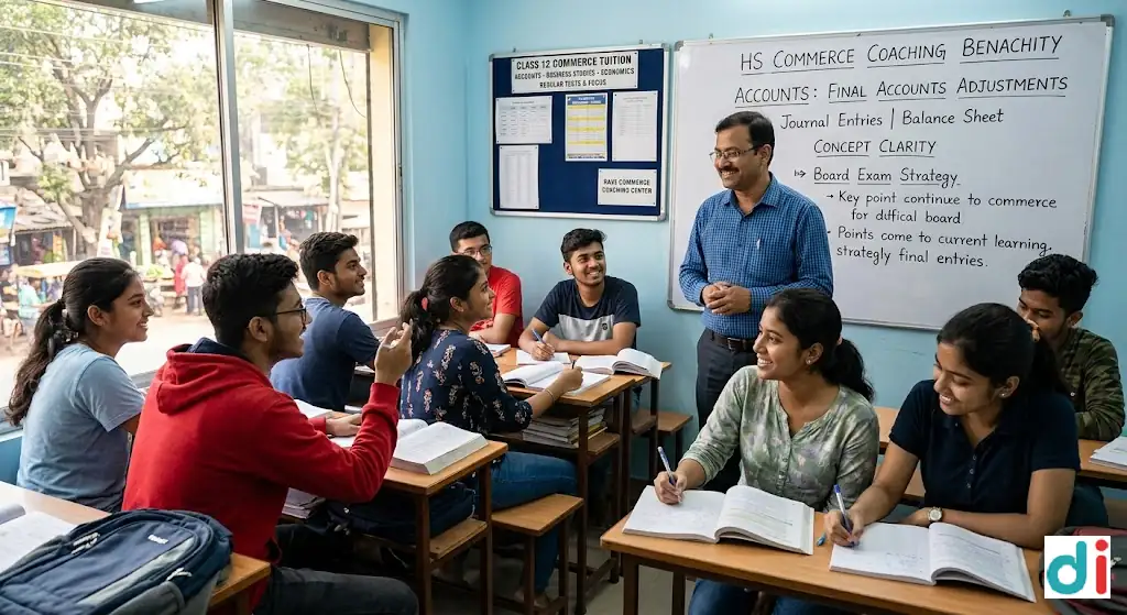 Trusted HS commerce coaching in Benachity 2026 | Raja Commerce Coaching Center