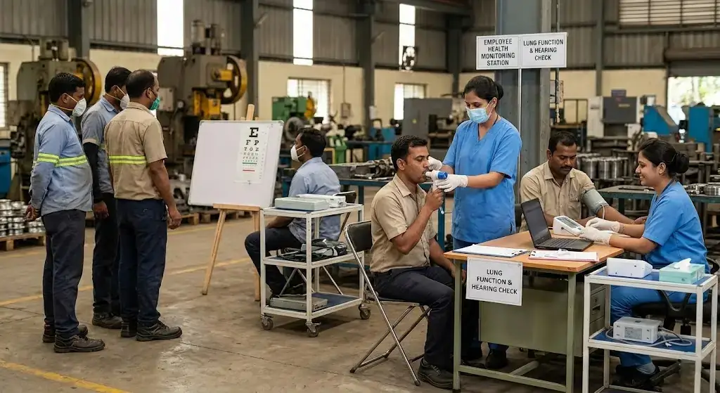 Trusted Industrial Employee Health Monitoring Near Jambhe | BMSF Industrial Health and Safety Clinic