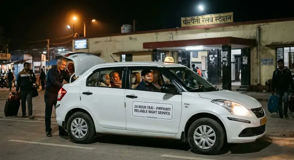 Trusted Night Taxi Service Pirpainti 2026 – 24 Hour Ride Booking | CityRide.city