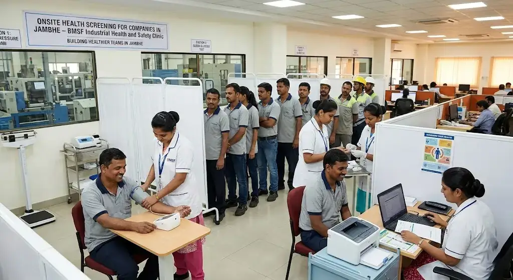 Trusted Onsite Health Screening for Companies in Jambhe | BMSF Industrial Health and Safety Clinic