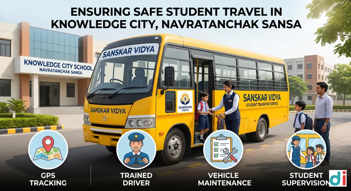 Trusted School Transport Near Knowledge City Navratanchak Sansa 2026 | Sanskar Vidya