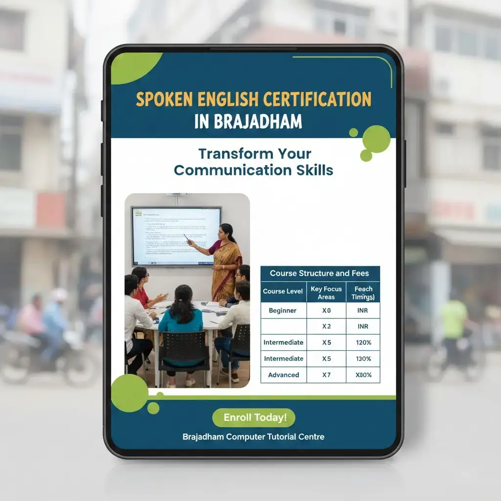 Trusted Spoken English Certification In Brajadham | Brajadham Computer Tutorial Centre