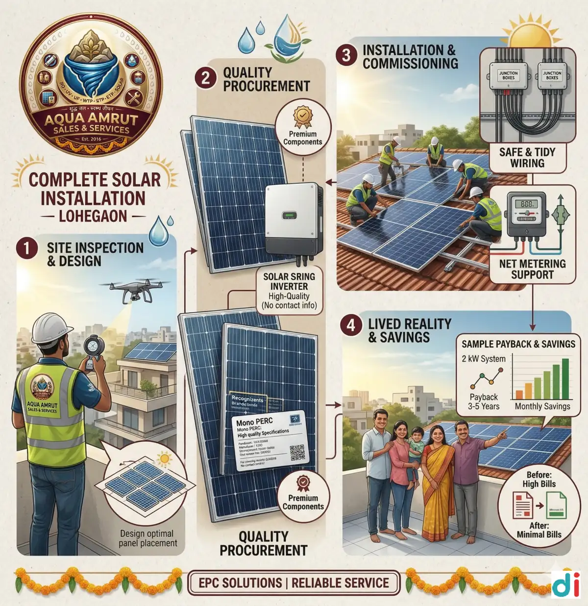 Turnkey Solar Rooftop & Epc Solutions  | Aqua Amrut Sales And Services