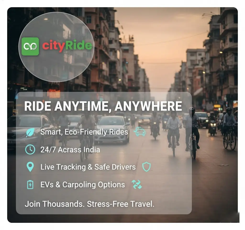 Up to 50% Off Anytime Cab Booking – Trusted 24/7 Cab Service India | CityRide.city