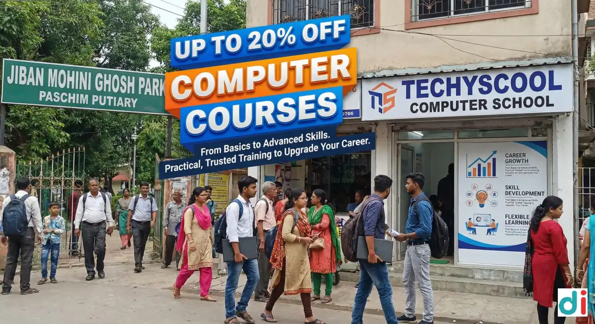 Upto 20% Off on Computer Courses in Haridevpur – Techyscool Computer School